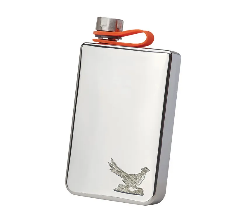 Bisley Pheasant Trekking 8oz Hip Flask.webp