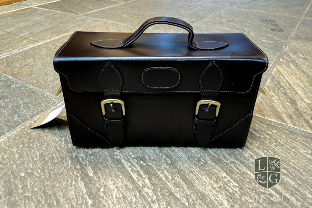 The Patrick Leather Co. Pebble Leather Hinged Lid Cartridge Box