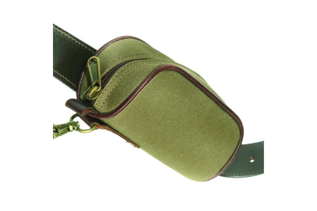 Coleman Baines Slip On Canvas and Leather Glasses Pouch