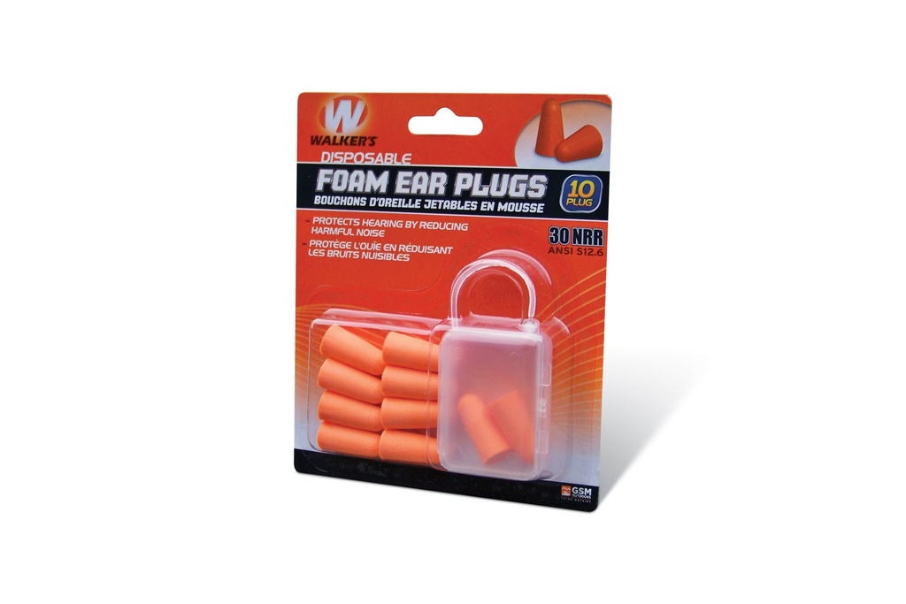 Walker's Disposable Foam Ear Plugs
