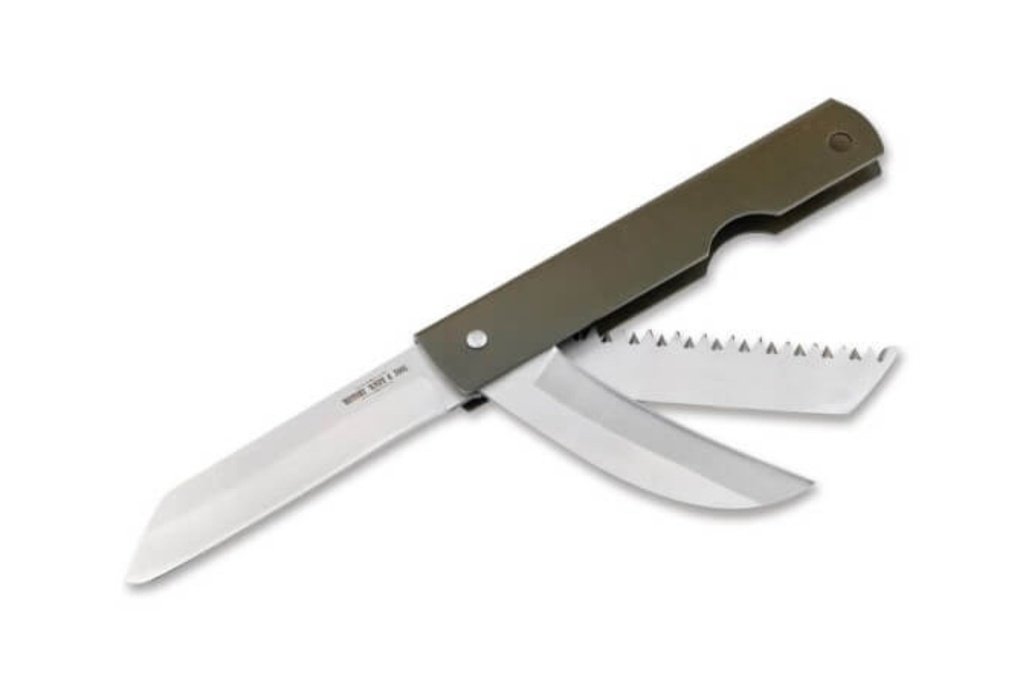 Boker Japanese Army Pen Knife Saw & Hawkbill