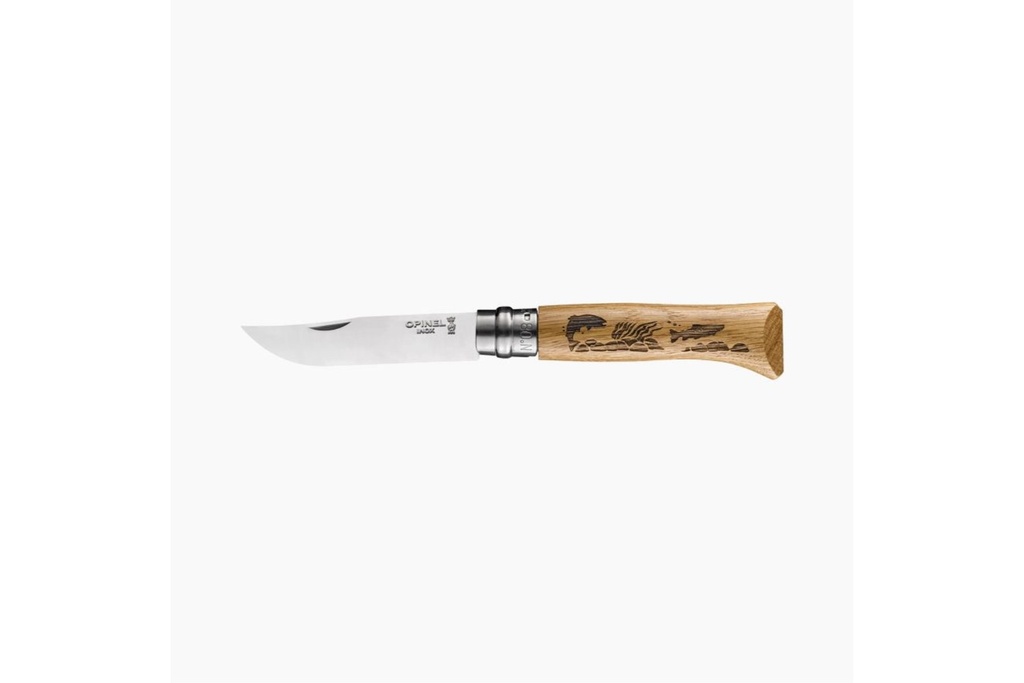 Opinel No.08 Animalia Locking Knife - Fish