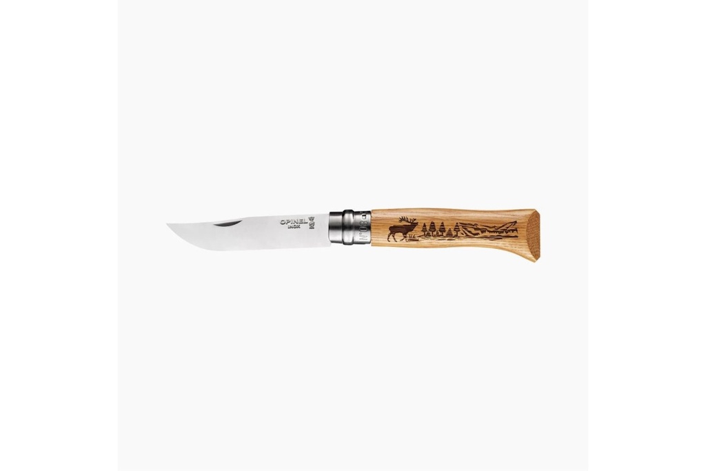 Opinel No.08 Animalia Locking Knife - Deer