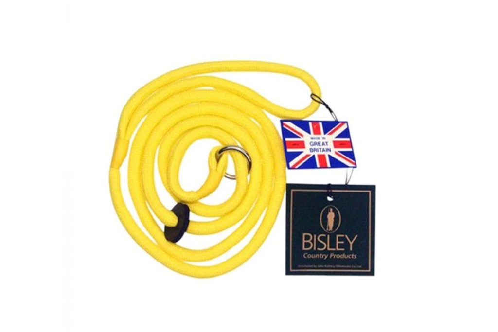 Bisley Loose Braid Dog Slip Lead - Yellow