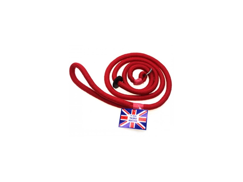 Bisley Loose Braid Dog Slip Lead - Red