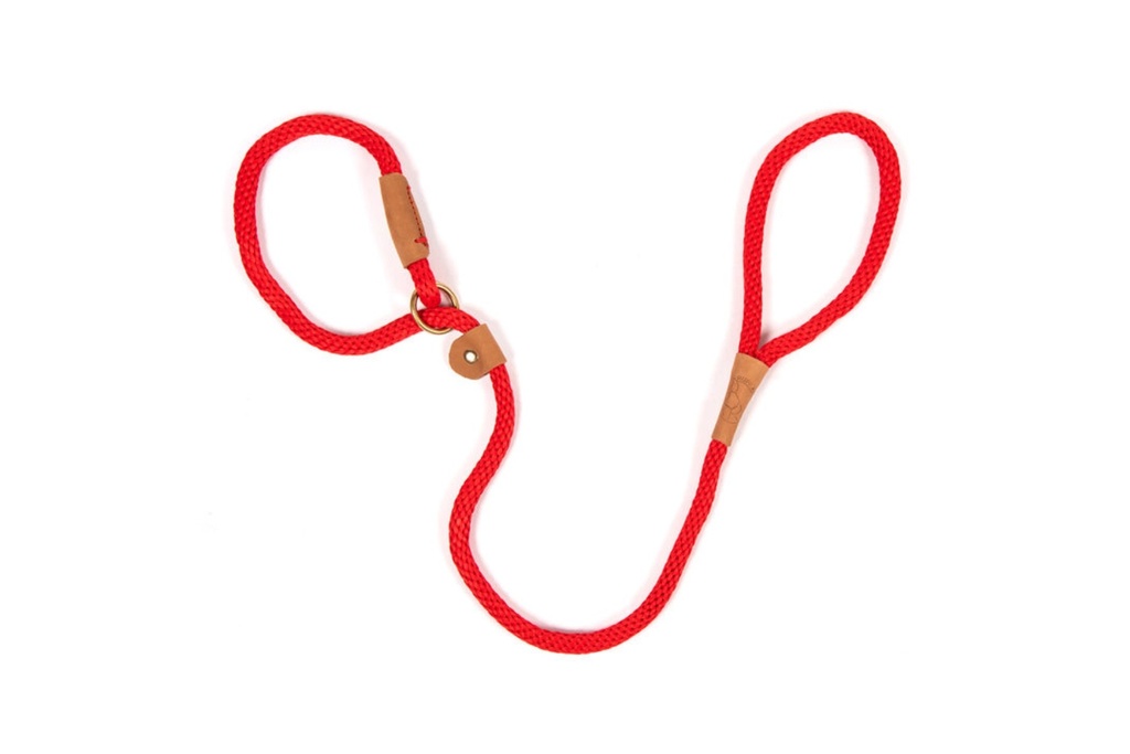 Ruff and Tumble Slim Slip Lead - Brick Red