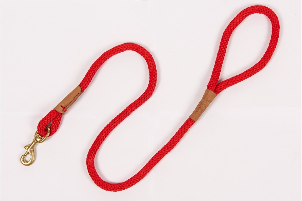 Ruff and Tumble Slim Clip Lead - Brick Red
