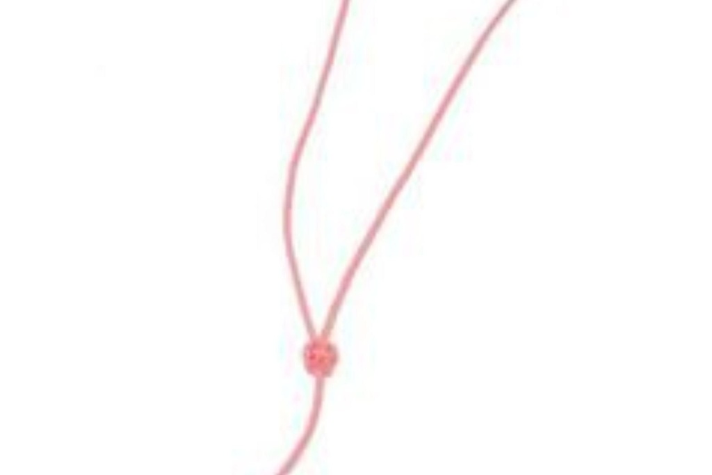 Bisley Pink Plaited Leather Lanyard