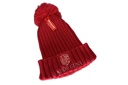 Ladds Guns Adult Ribbed Knitted Beanie With Pom Pom - Red