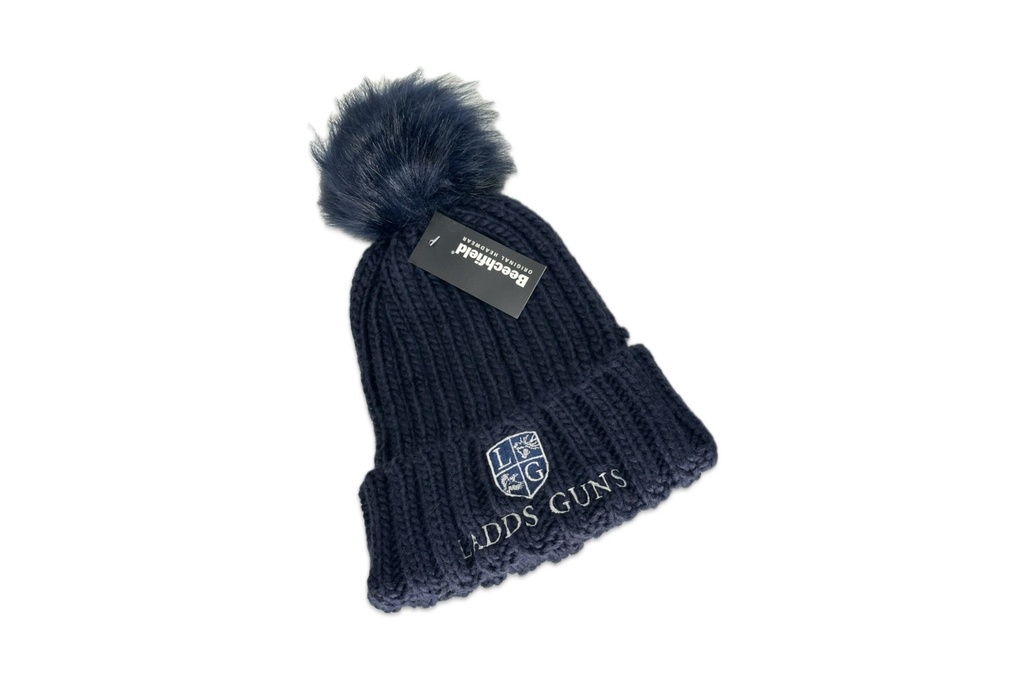 Ladds Guns Adult Superior Cable Knit Beanie - Navy