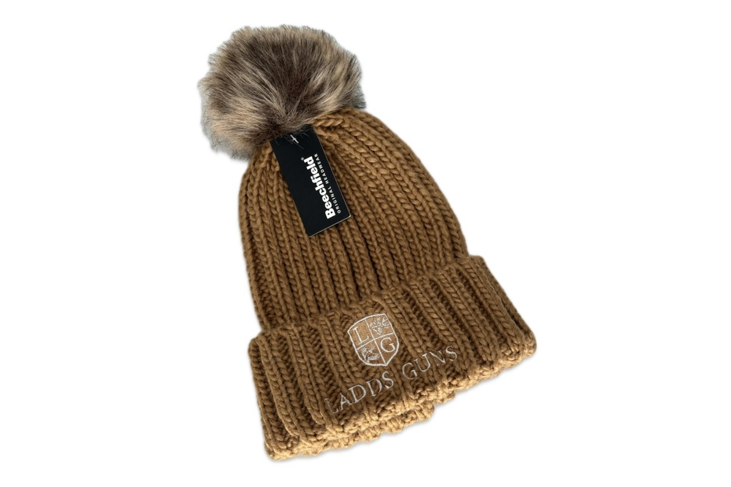 Ladds Guns Adult Superior Cable Knit Beanie - Biscuit