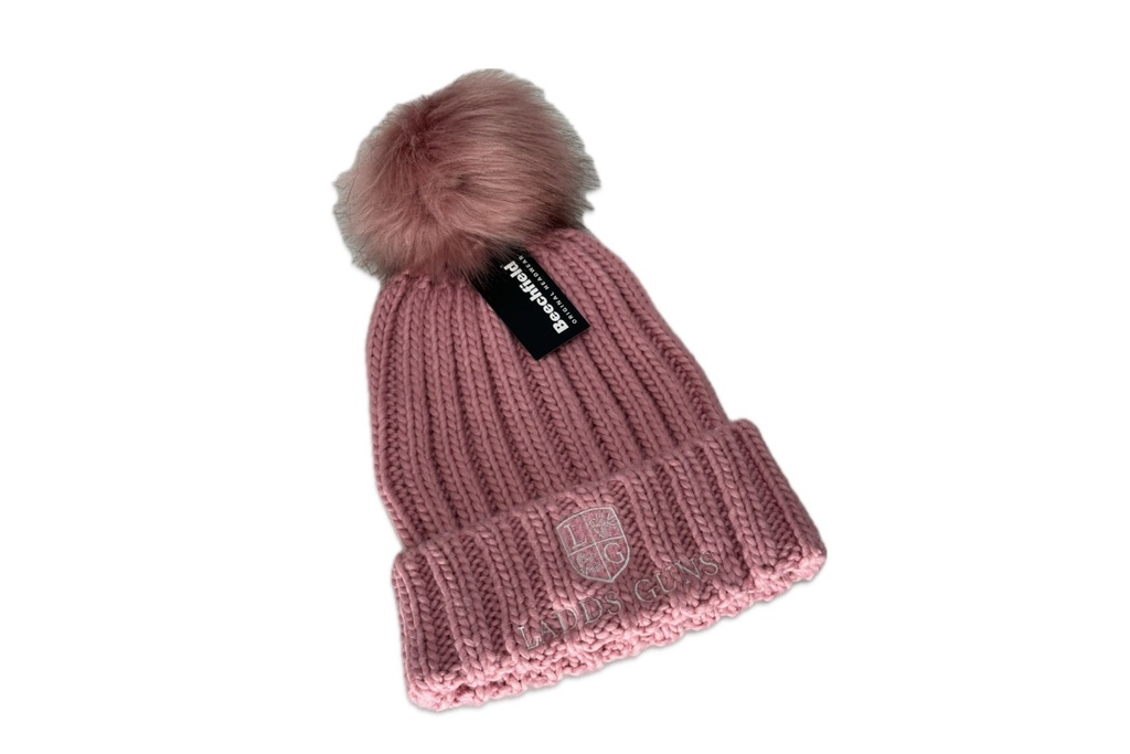 Ladds Guns Adult Superior Cable Knit Beanie  - Pink