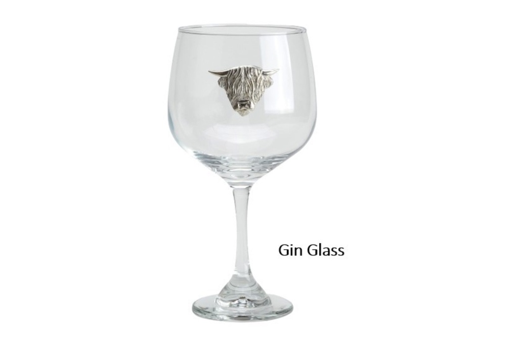 Bisley Gin Glass - Highland Cow
