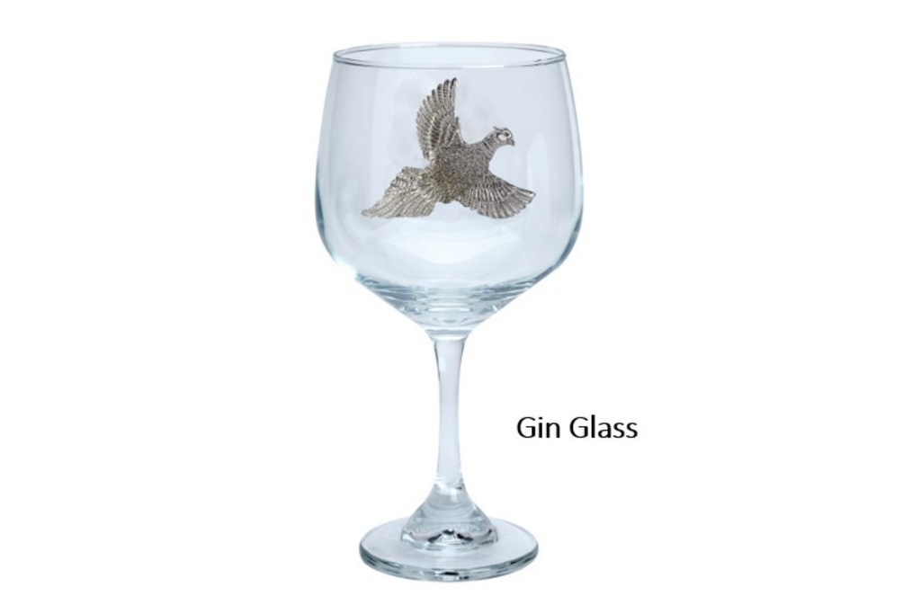 Bisley Gin Glass - Flying Pheasant