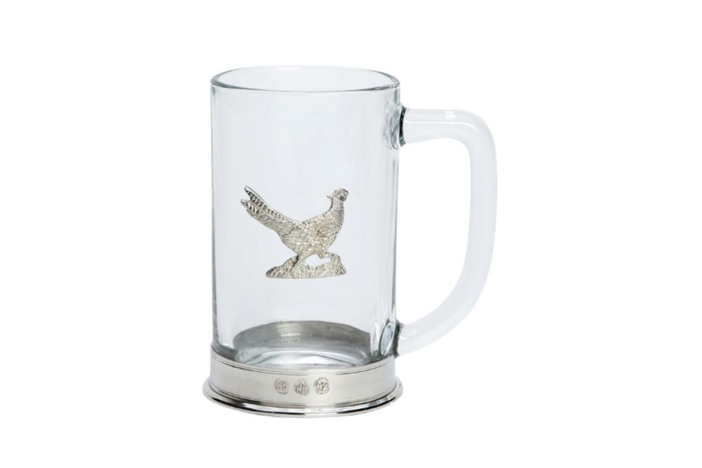 Bisley Glass Tankard - Walking Pheasant