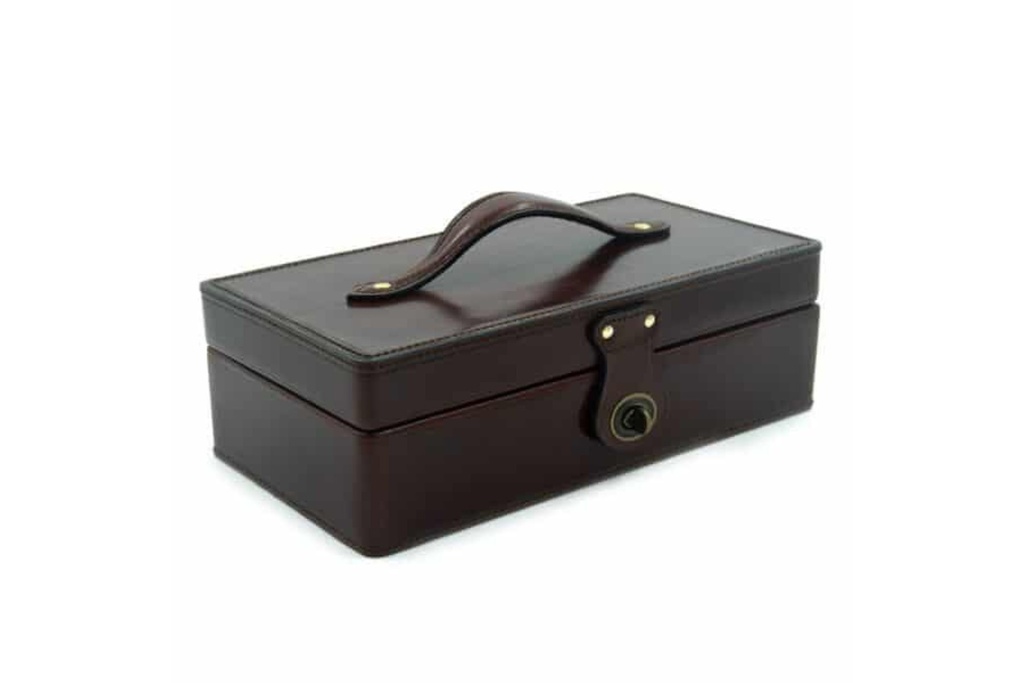 Rey Pavon Shot Glass Case - Chocolate (8)