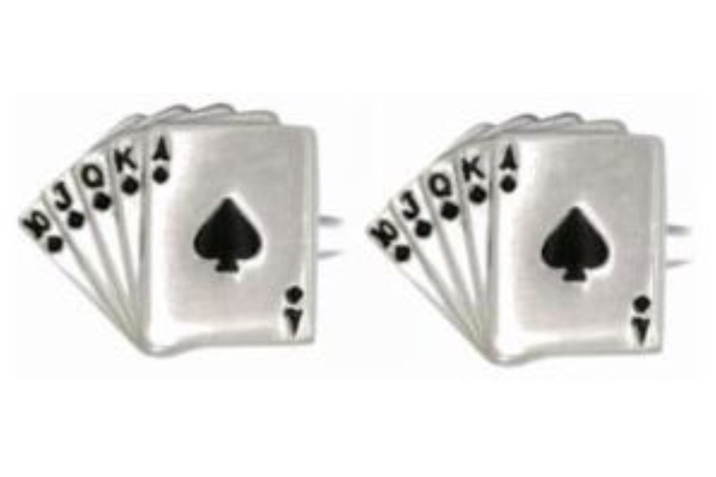Dalaco Fan of Spades Cards Cufflinks