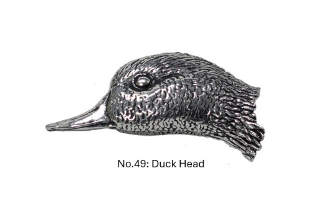 Pewter Duck Head