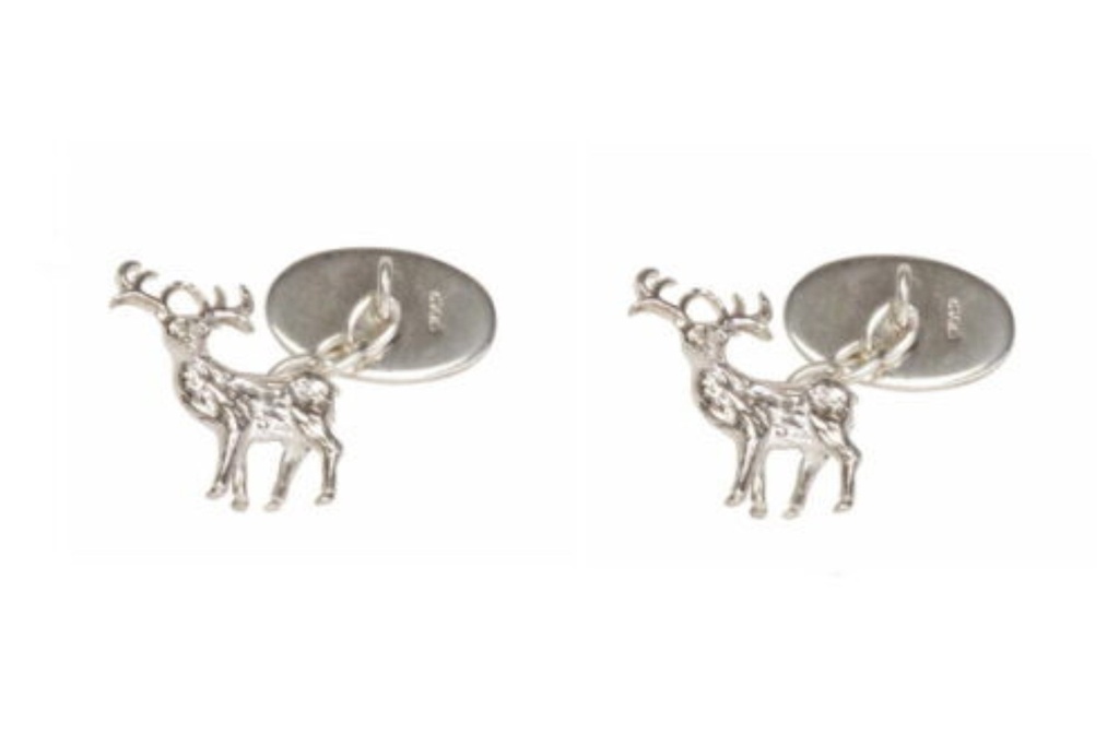 Dalaco Stag Cut Out Sterling Silver Cufflinks