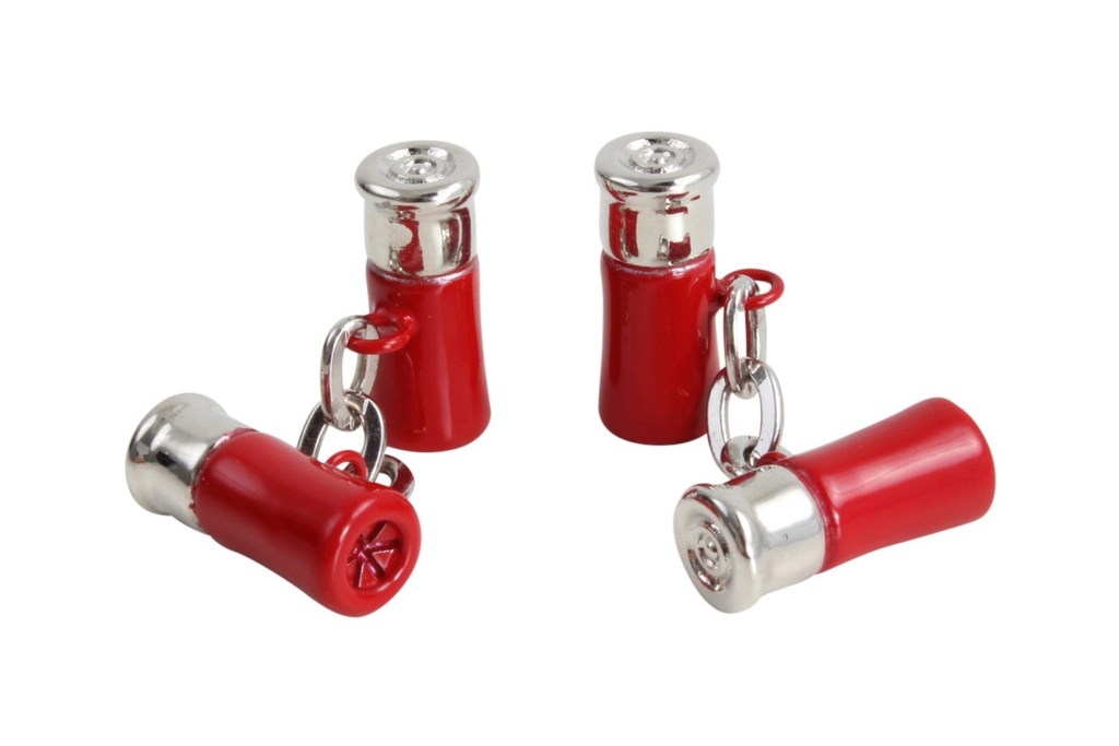 Dalaco Red Gun Cartridge Chain Link Cufflinks