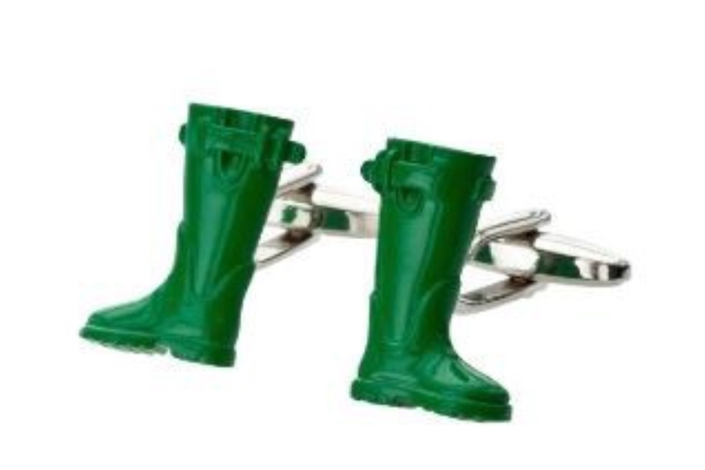Dalaco Green Wellington Boots Cufflinks
