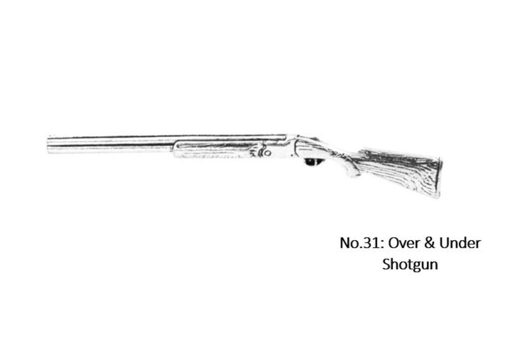 Pewter Over Under Shotgun