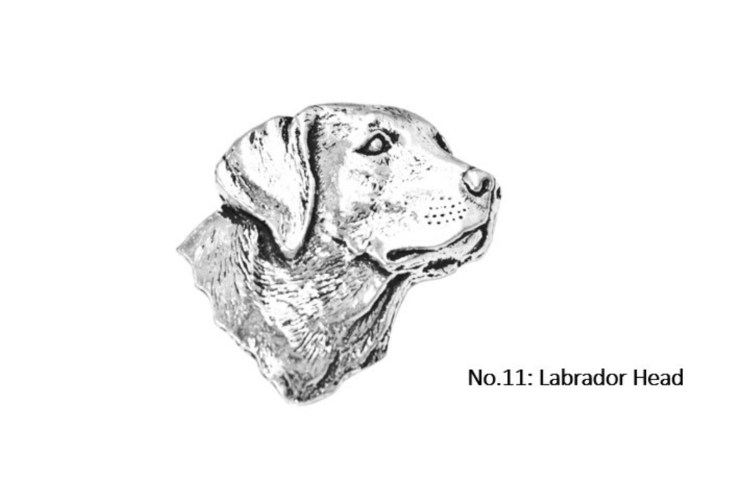 Pewter Labrador Head
