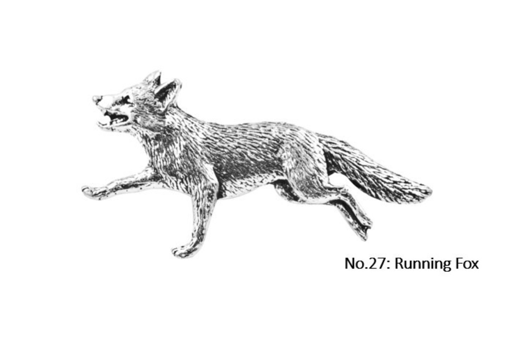 Pewter Running Fox