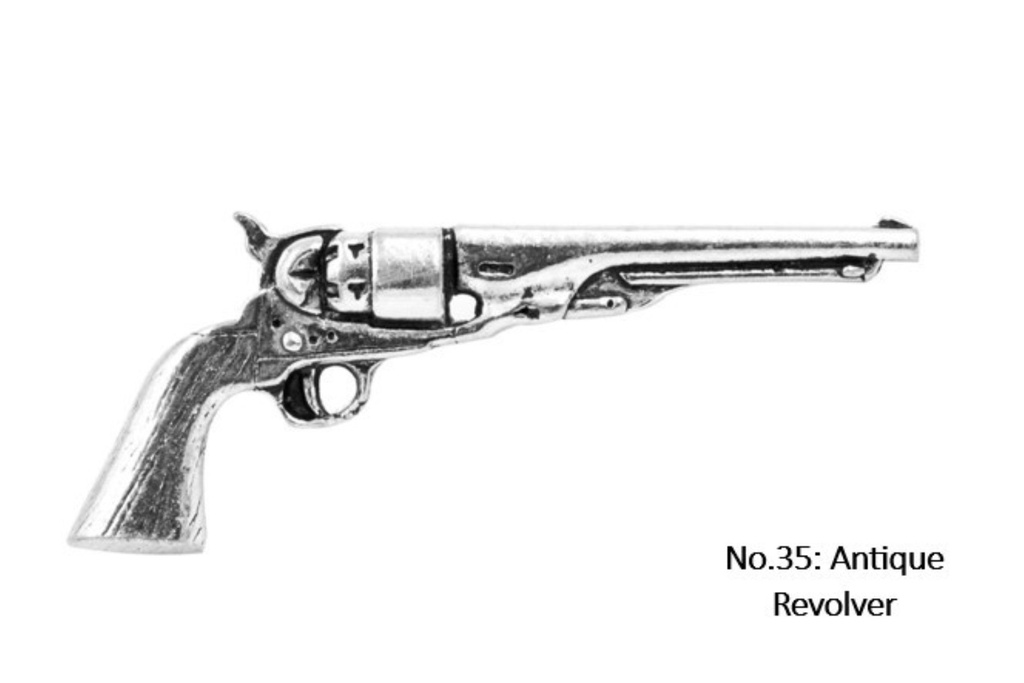 Pewter Antique Revolver
