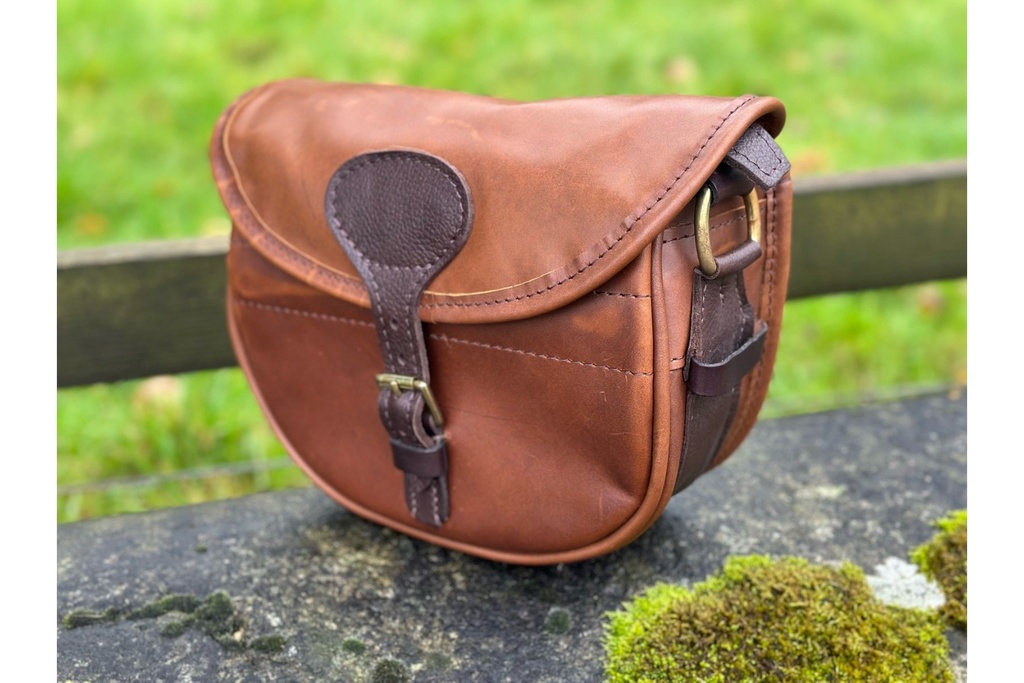 Joanne Yorath Conker Brown Leather Cartridge Bag - 100