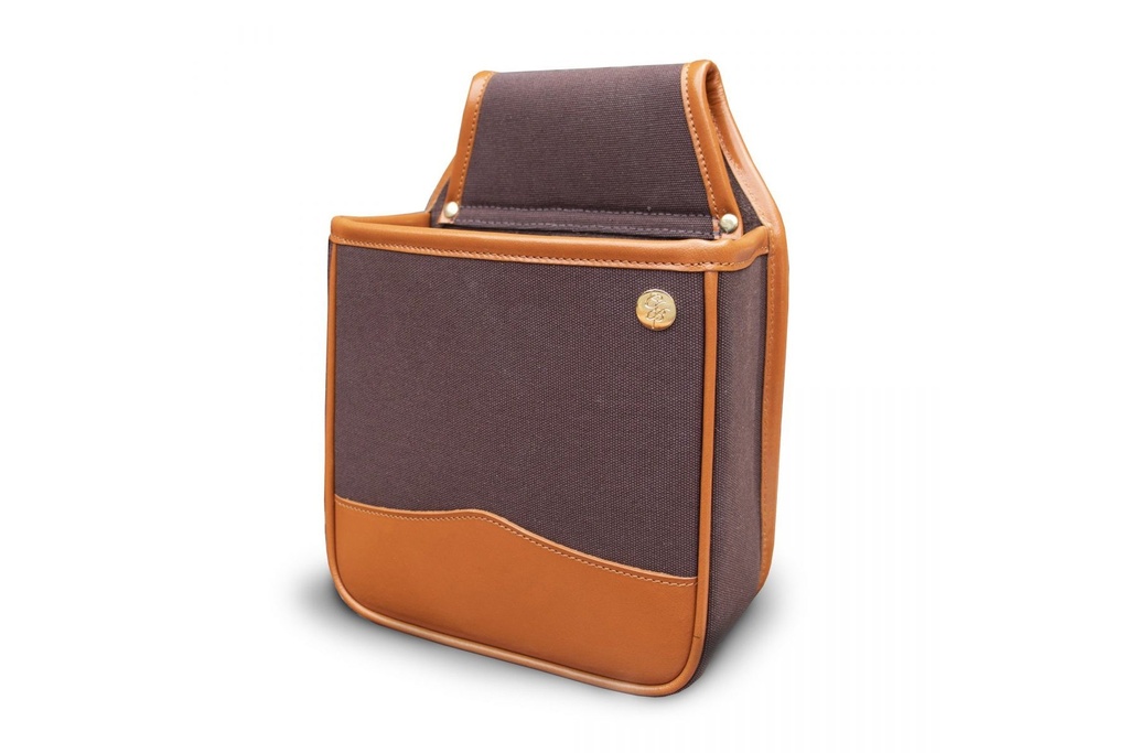 Coleman Baines Canvas Slip-on Cartridge Pouch In Fox - 75