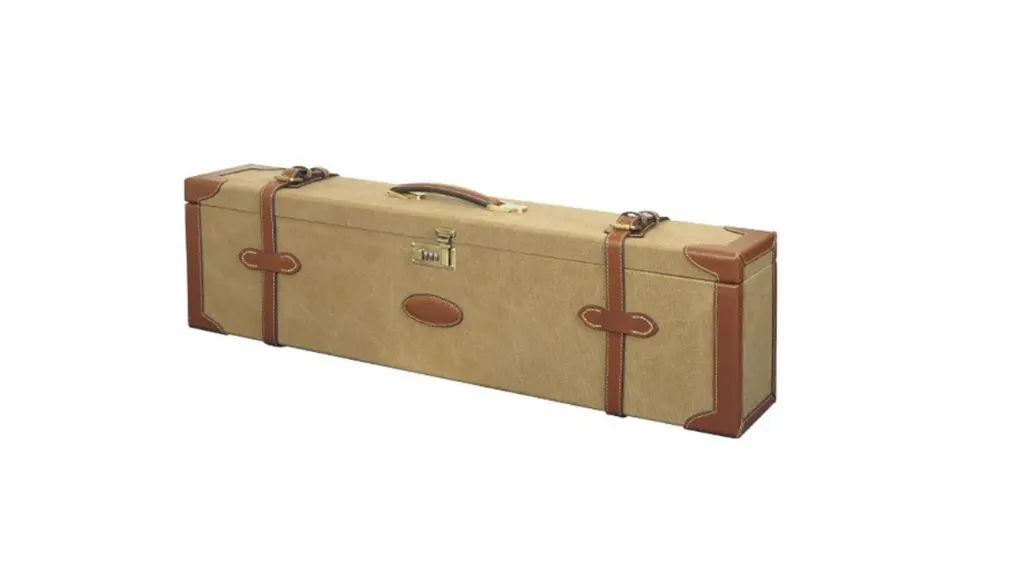 Guardian Heritage Motor Double Shotgun Case - Canvas & Leather