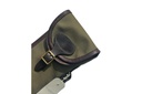 Holland & Holland Light Green Canvas & Dark Brown Leather Trim Unlined Shotgun Slip
