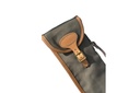 Holland & Holland Dark Green Canvas & Tan Leather Trim Unlined Shotgun Slip