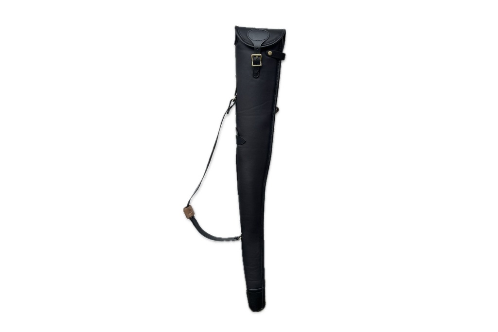 Joanne Yorath Soft Mottled Leather Shotgun Slip - Black