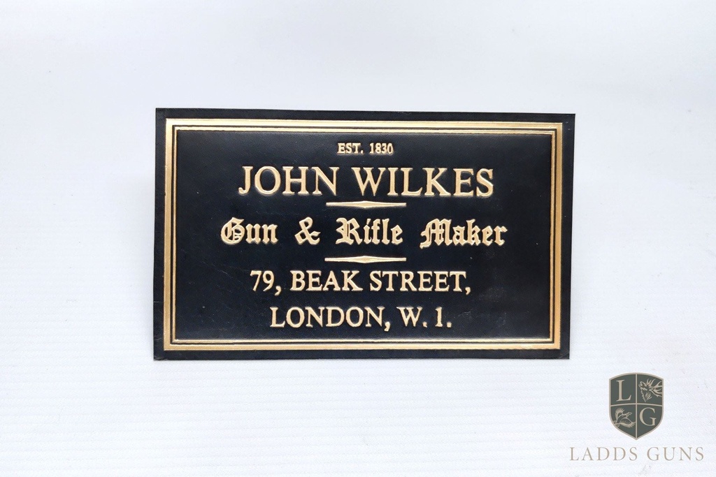 John Wilkes  Gun Case Label
