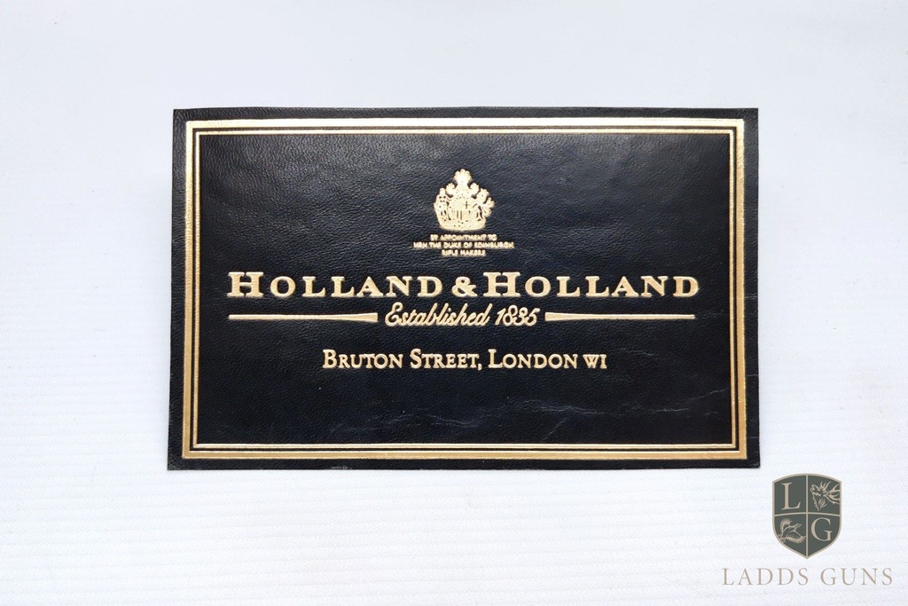 Holland & Holland Medium Gun Case Label - Design One