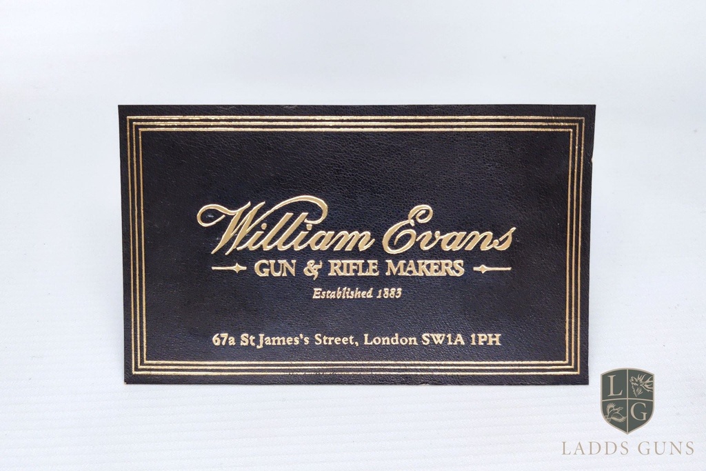 William Evans Gun Case Label - Design Two