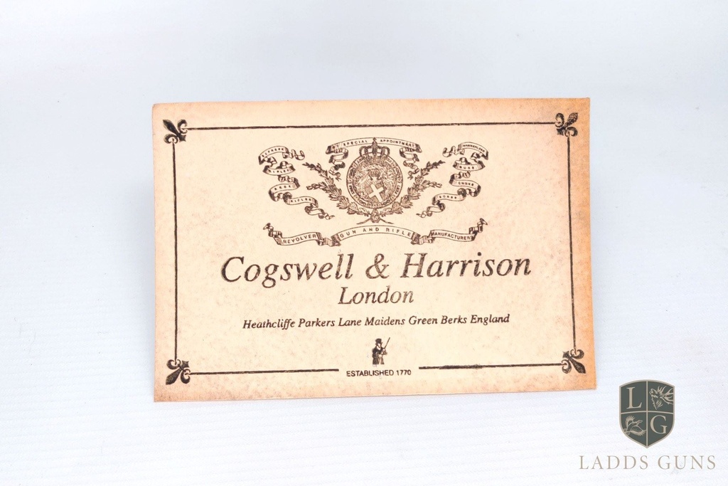 Cogswell & Harrison Beige Gun Case Label