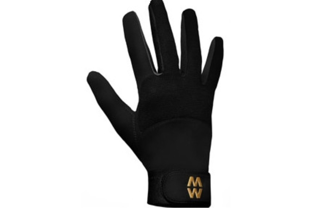 MacWet Long Cuff Micromesh Black Sports Gloves - Size 9.5
