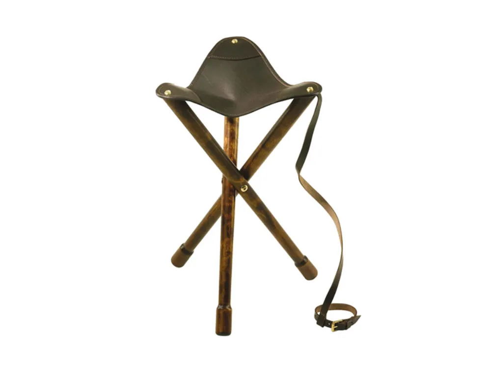 Bisley 80cm Leather Tripod Stool