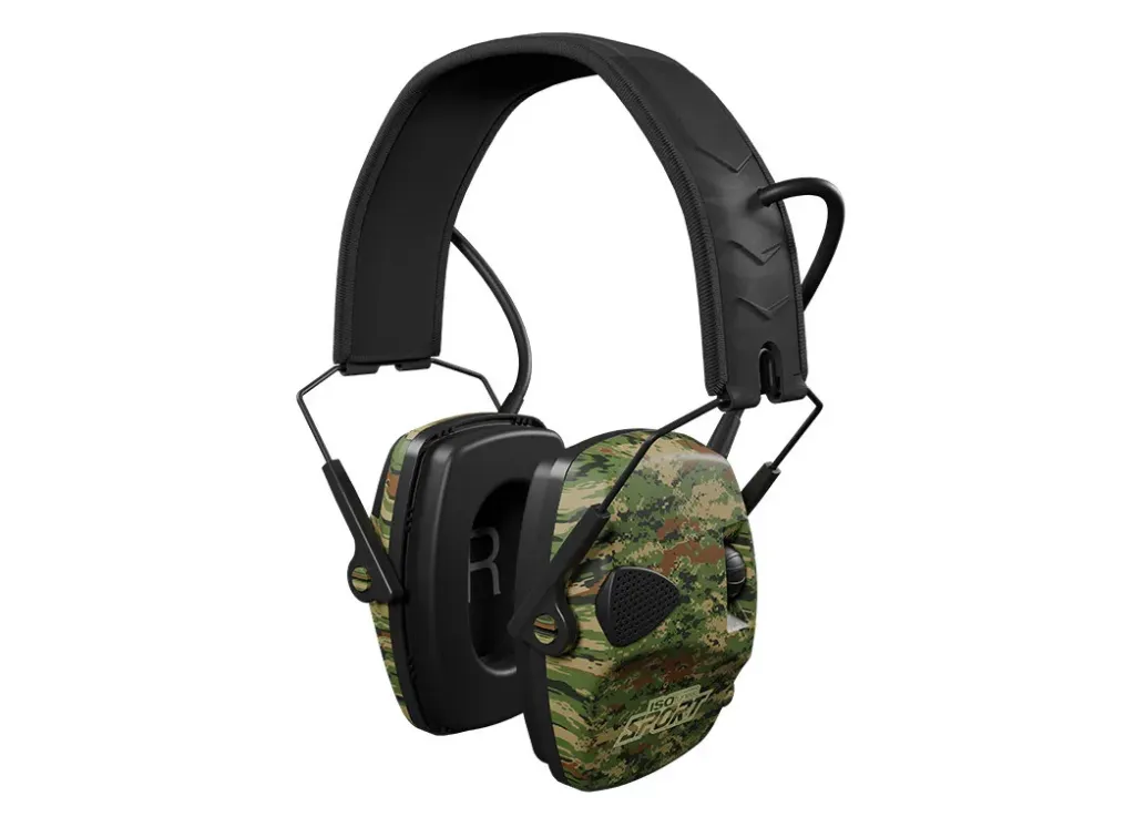 Isotunes Defy Slim Basic Electronic Earmuffs Camo